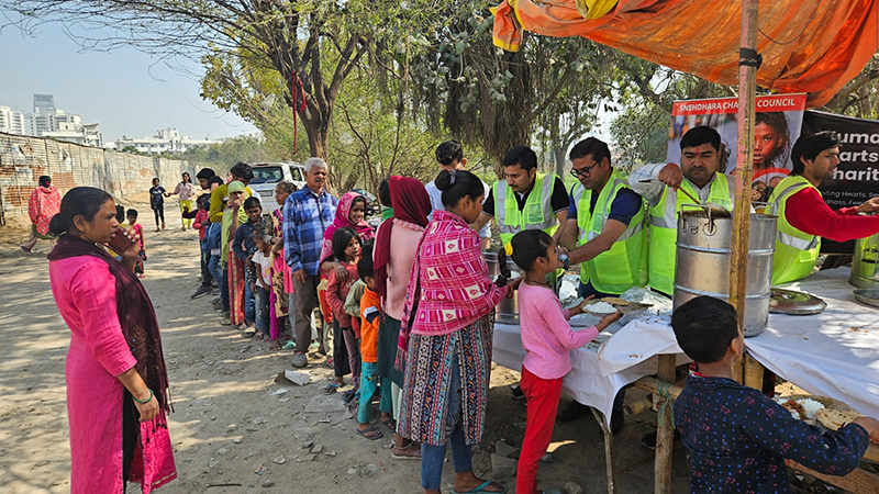 Food Distribution at Gurugram