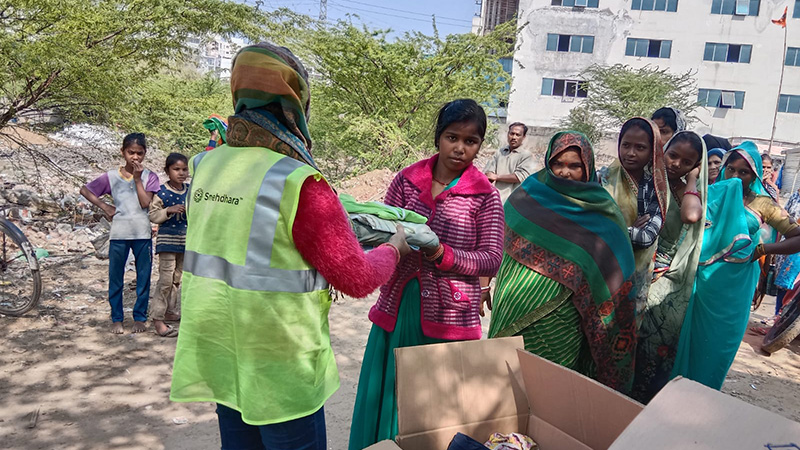 Clothing and Footwear Distribution Drive in Gurgaon