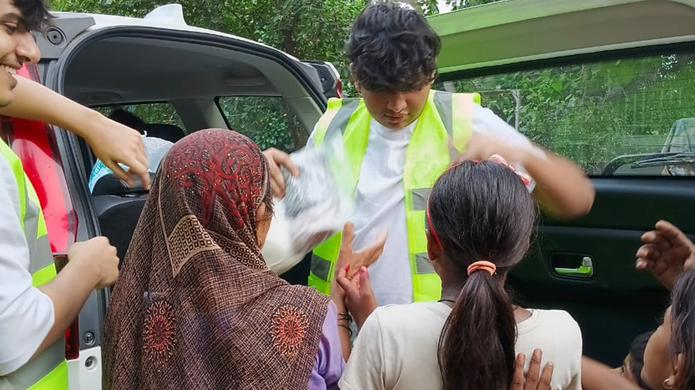 Anandashram Dry ration distribution