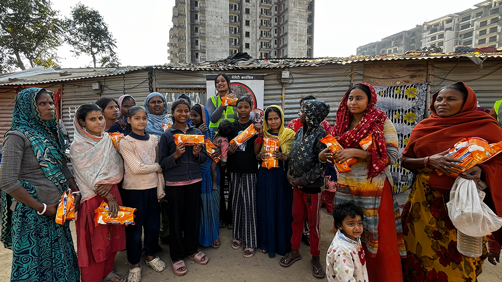 Sanitary Pads Distribution sec-48,70